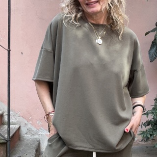 NUMERO155&nbsp;TSHIRT PENELOPE T 1222&nbsp;VERDE MILITARE